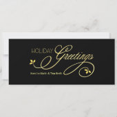 Uitnodigingen van de Elegant Holiday Party - Open  (Achterkant)