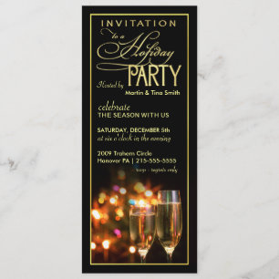 Uitnodigingen van de Elegant Holiday Party - Open
