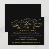 Uitnodigingen van de Eve Celebration Party van het (Voorkant / Achterkant)