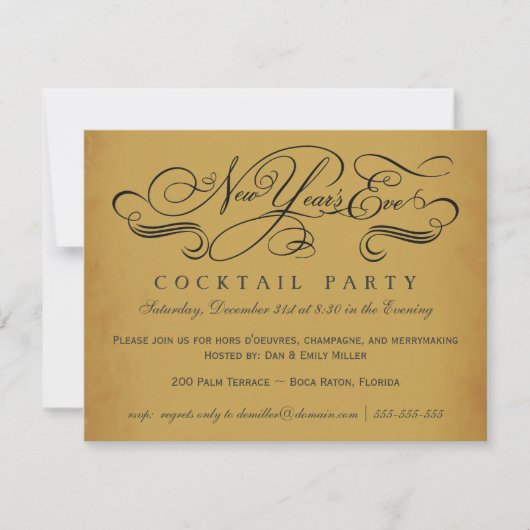 uitnodigingen van de Eve Cocktail Party in het ni (Voorkant)