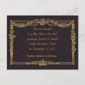 Uitnodigingen van de Eve-partij van Elegant nieuwj (Voorkant)