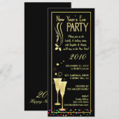 Uitnodigingen van de Eve-partij van het nieuwe jaa (Voorkant / Achterkant)