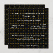 Uitnodigingen van de Eve Party van het moderne Nie (Voorkant / Achterkant)