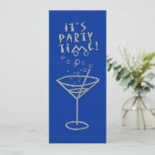  uitnodigingen van de Eve Party van het Nieuwjaar (Staand voorkant)