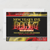 Uitnodigingen van de Eve Party van het nieuwjaarsf (Voorkant)