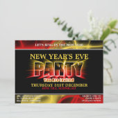 Uitnodigingen van de Eve Party van het nieuwjaarsf (Staand voorkant)