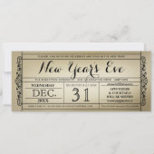 Uitnodigingen van de Eve Party van het Ticket Nie (Voorkant)