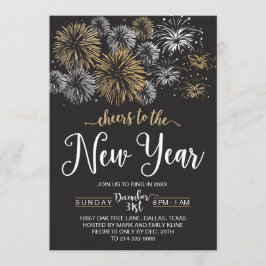 Uitnodigingen van de Eve Party van het zwarte en g