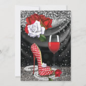 Uitnodigingen van de Fabulous and Flirty Party (Achterkant)