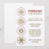 Uitnodigingen van de fancy feestdag (Voorkant / Achterkant)