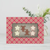 Uitnodigingen van de feestdag Cookie Baking Party (Staand voorkant)