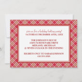 Uitnodigingen van de feestdag Cookie Baking Party (Achterkant)