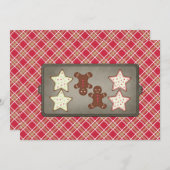 Uitnodigingen van de feestdag Cookie Baking Party (Voorkant / Achterkant)