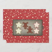 Uitnodigingen van de feestdag Cookie Baking Party (Voorkant / Achterkant)