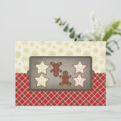 Uitnodigingen van de feestdag Cookie Baking Party (Staand voorkant)