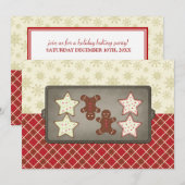 Uitnodigingen van de feestdag Cookie Baking Party (Voorkant / Achterkant)