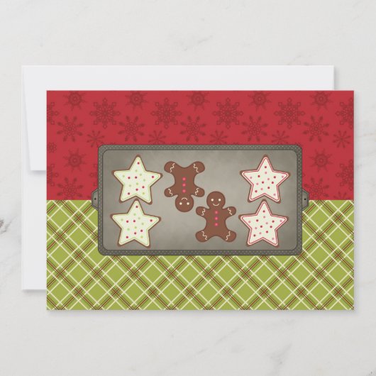 Uitnodigingen van de feestdag Cookie Baking Party (Voorkant)