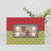 Uitnodigingen van de feestdag Cookie Baking Party (Staand voorkant)