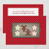 Uitnodigingen van de feestdag Cookie Baking Party (Voorkant / Achterkant)