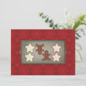 Uitnodigingen van de feestdag Cookie Baking Party (Staand voorkant)