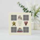 Uitnodigingen van de feestdag in de stijl van het  (Staand voorkant)