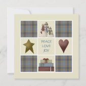 Uitnodigingen van de feestdag in de stijl van het  (Voorkant)