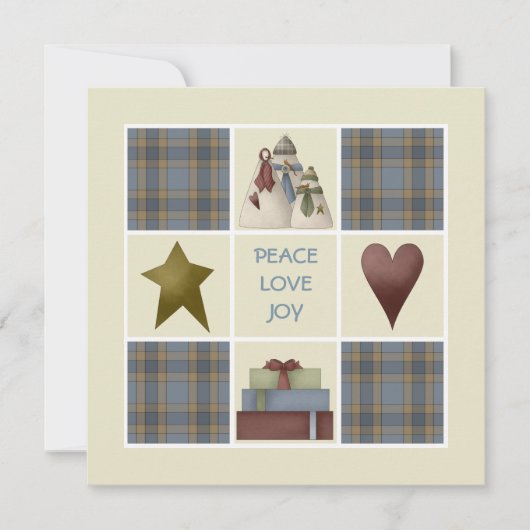 Uitnodigingen van de feestdag in de stijl van het  (Voorkant)