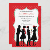 Uitnodigingen van de feestdag-Kantoor (Voorkant / Achterkant)