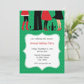 Uitnodigingen van de feestdag-Kantoor (Staand voorkant)