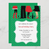 Uitnodigingen van de feestdag-Kantoor (Voorkant / Achterkant)