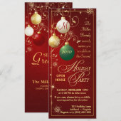 Uitnodigingen van de feestdag - Open House (Voorkant / Achterkant)