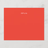 Uitnodigingen van de Flamingo-kerstfeestdag (Achterkant)