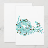 Uitnodigingen van de Franse Hoorn (Voorkant / Achterkant)