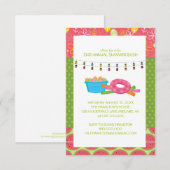 Uitnodigingen van de Fun Summer Pool (Voorkant / Achterkant)