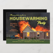 Uitnodigingen van de Funny Housewarming Party | En (Voorkant / Achterkant)