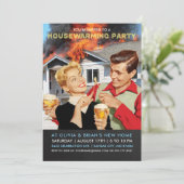 Uitnodigingen van de Funny Housewarming Party | In (Staand voorkant)