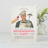 Uitnodigingen van de Funny Housewarming Party | Vi (Staand voorkant)