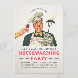 Uitnodigingen van de Funny Housewarming Party   Vi