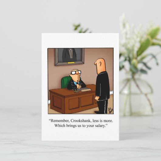 Uitnodigingen van de Funny Retirement Party (Staand voorkant)