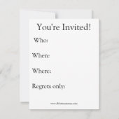 Uitnodigingen van de Funny Retirement Party (Achterkant)