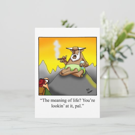 Uitnodigingen van de Funny Retirement Party (Staand voorkant)