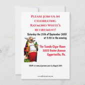 Uitnodigingen van de Funny Retirement Party (Achterkant)