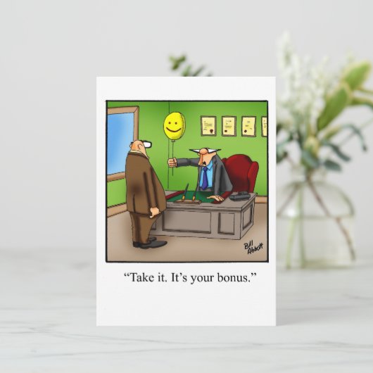 Uitnodigingen van de Funny Retirement Party (Staand voorkant)