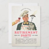 Uitnodigingen van de Funny Retirement Party | Vint (Voorkant)