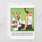 Uitnodigingen van de funny Wine Tasting Party (Voorkant)