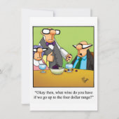 Uitnodigingen van de funny Wine Tasting Party (Voorkant)