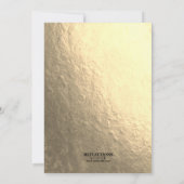 Uitnodigingen van de Gold Confetti Retirement Part (Achterkant)