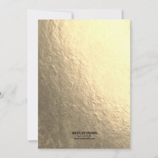 Uitnodigingen van de Gold Confetti Retirement Part (Achterkant)