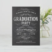 Uitnodigingen van de Graduation Party om olielozen (Staand voorkant)