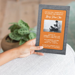 Uitnodigingen van de Graduation Party [Oranje]